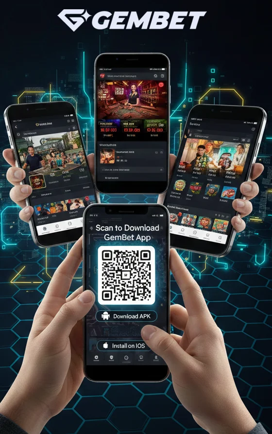 Scan to download GemBet app