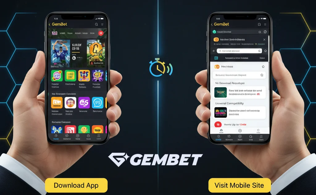 Differences Between GemBet App and Mobile Website
