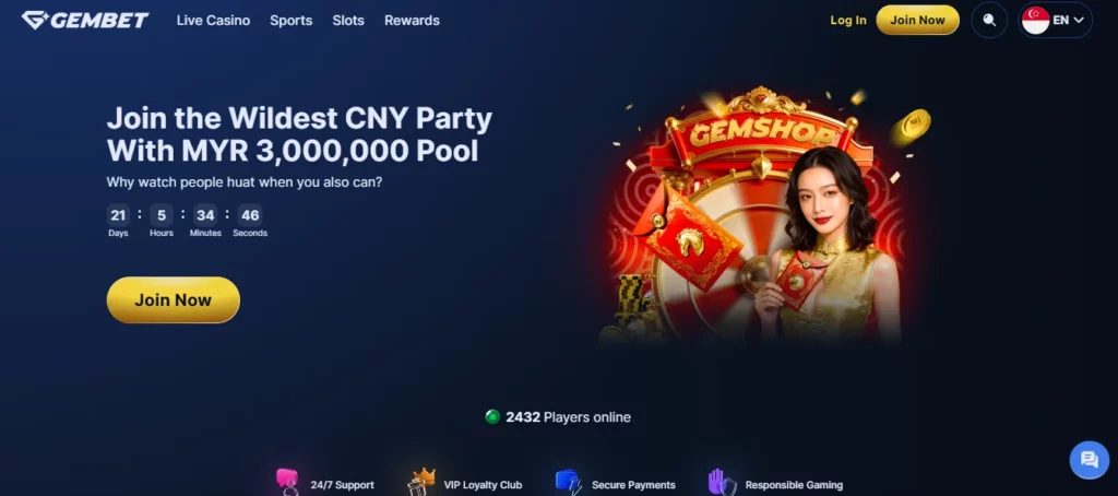 GemBet registration site for new players in Malaysia