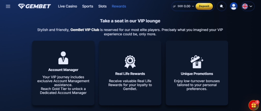 GemBet VIP Member players in Southeast Asia